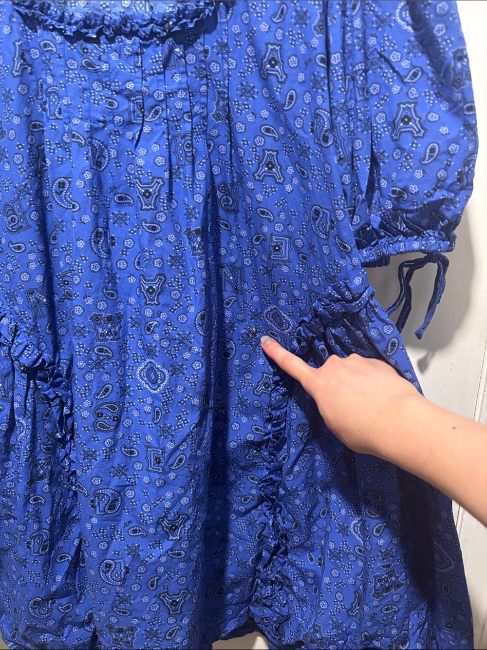 DAMSON MADDER Meri paisley mini babydoll dress - Picture 4 of 7